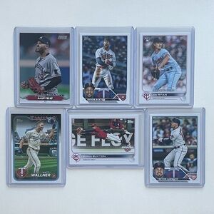 Lot of 6 Minnesota Twins Topps MLB Baseball Cards
